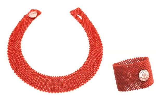 set tessito argento rosato