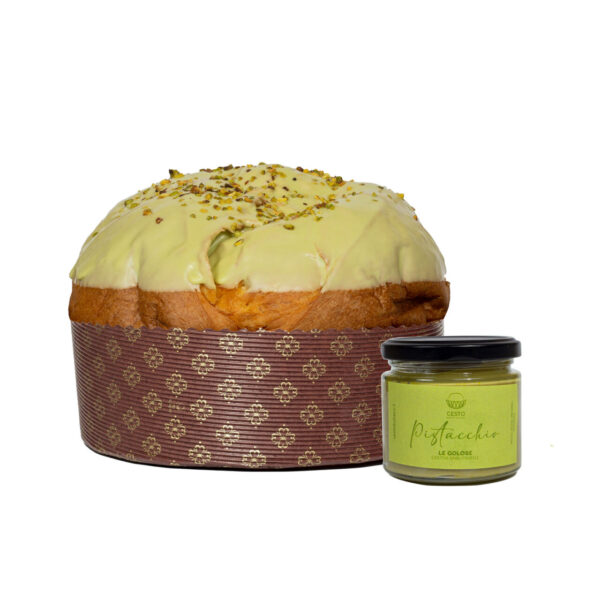 Panettone al pistacchio 1kg - immagine 3